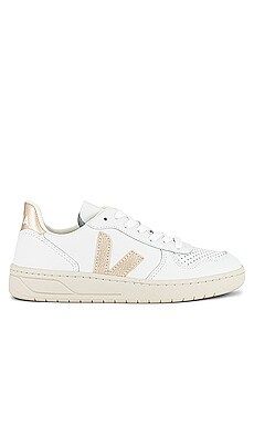 Veja V-10 Sneaker in Extra-White & Platine from Revolve.com | Revolve Clothing (Global)