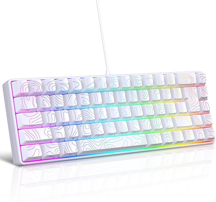 Snpurdiri 65% Wired Gaming Keyboard, 68 Keys RGB Backlit Ultra-Compact Small Gaming Keyboard, for... | Amazon (US)