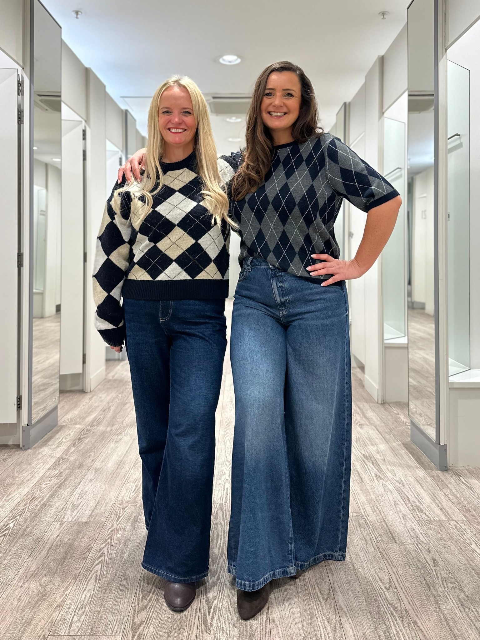 Loving these argyle knits and wide leg jeans at M&S ❤️

#LTKjeans #LTKuk #LTKFashionMonth