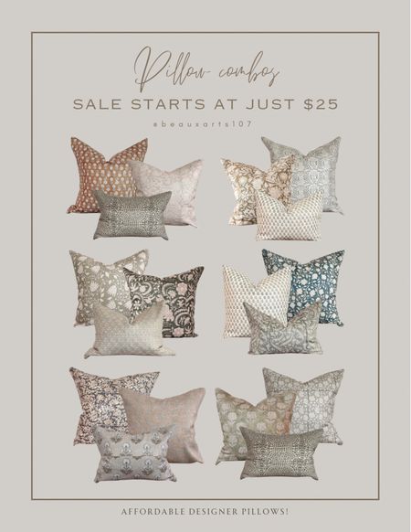Shop these beautiful designer pillows at affordable prices! On sale right now starting at just $25!

#LTKSaleAlert #LTKHome #LTKFindsUnder50