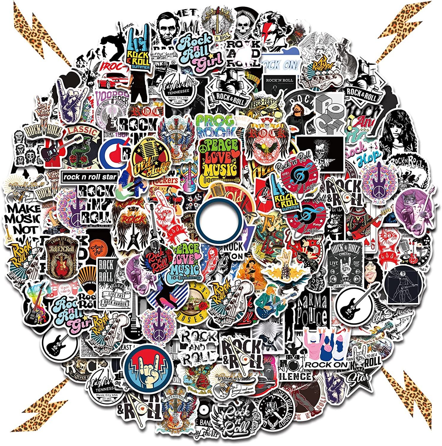 LIFEBE 150 PCS Rock Band Stickers,Classic Rock and Roll Sticker Pack for Adults, Cool Metal Punk ... | Amazon (US)