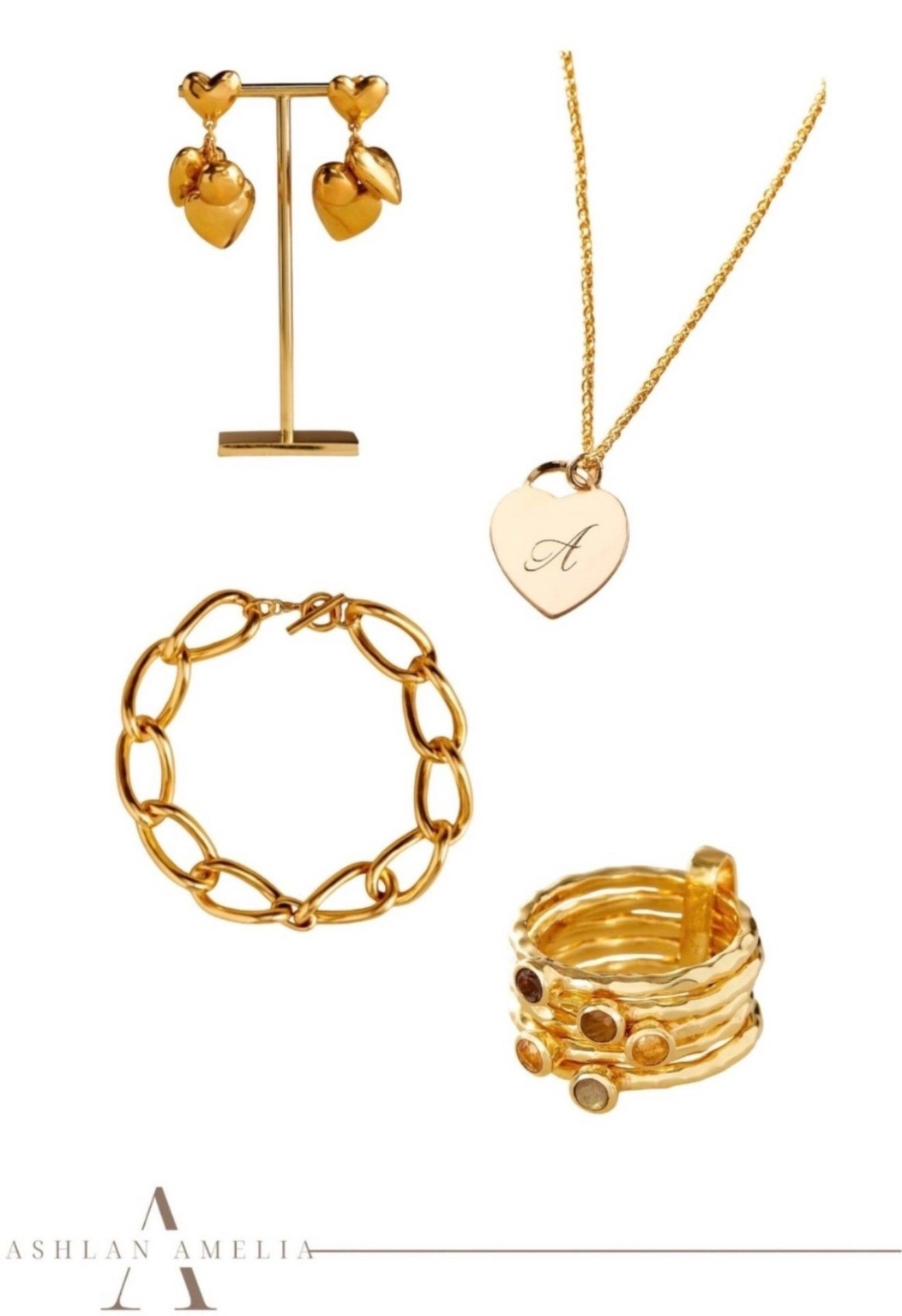 gold earrings, gold necklace, gold bracelet, gold ring, gold jewelry, chic jewelry 

#LTKFindsUnder100 #LTKGiftGuide #LTKSeasonal