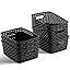 Set of 6 Plastic Storage Baskets - Small Pantry Organizer Basket Bins - Household Organizers with... | Amazon (US)