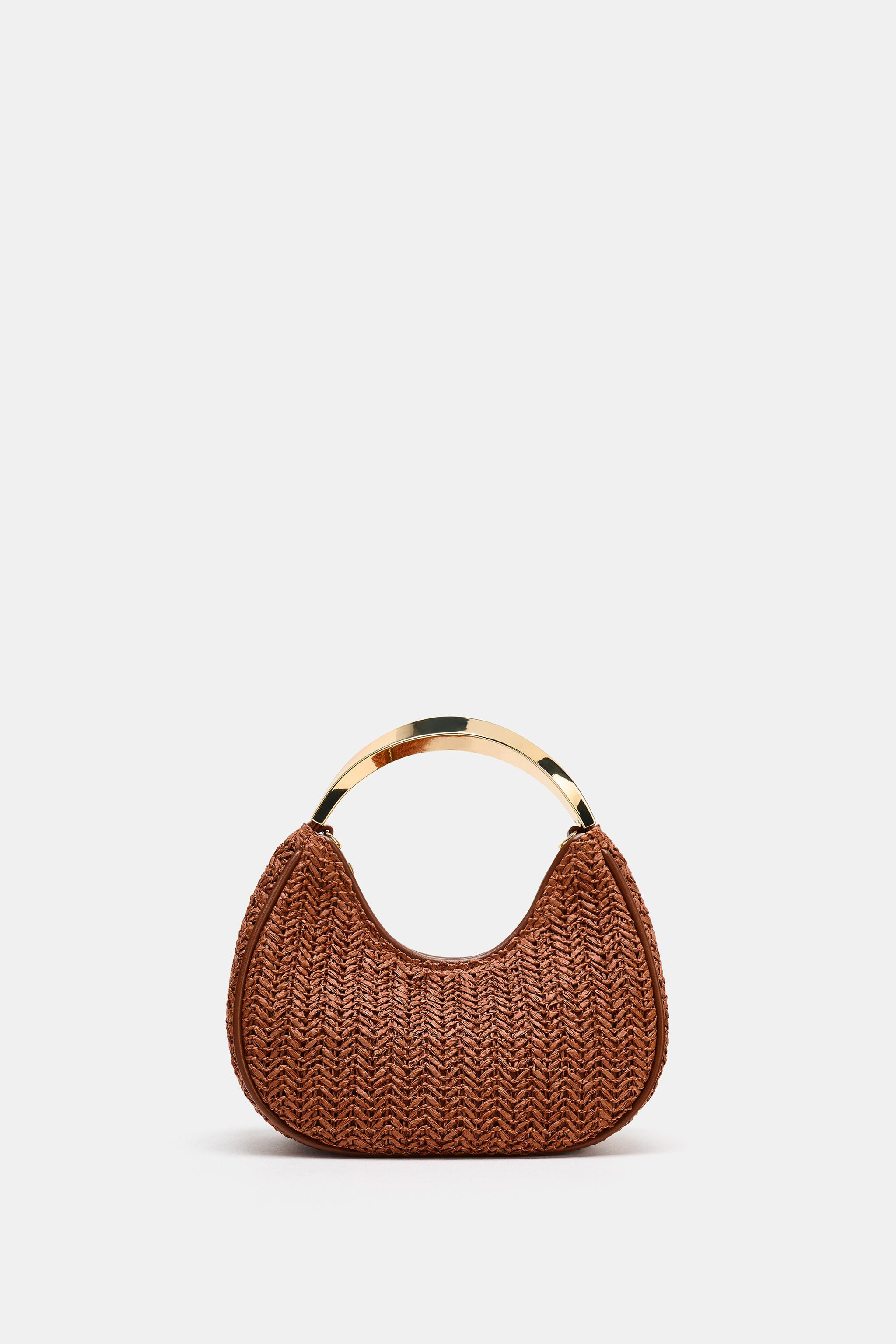 BAG WITH METALLIC HANDLE DETAIL | Zara US