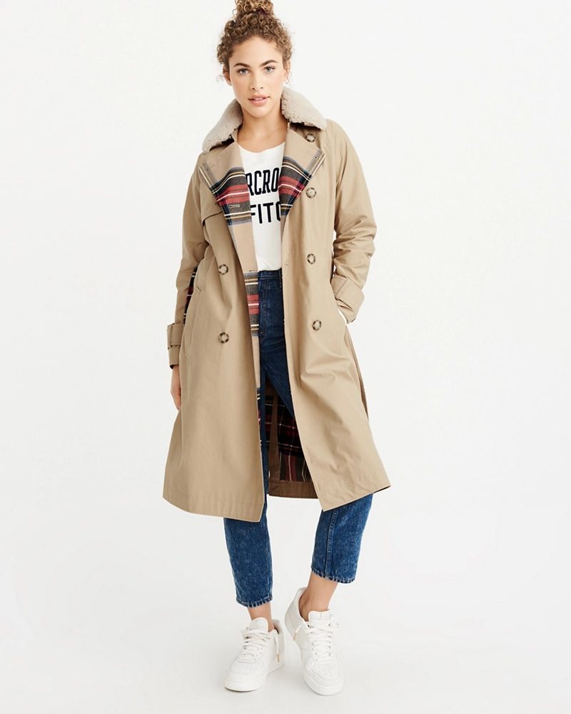 Winter Trench Coat | Abercrombie & Fitch US & UK