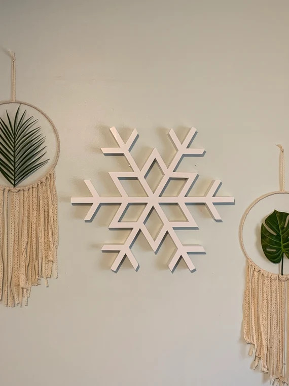 Handmade Wooden snowflake shelf | Etsy | Etsy (US)