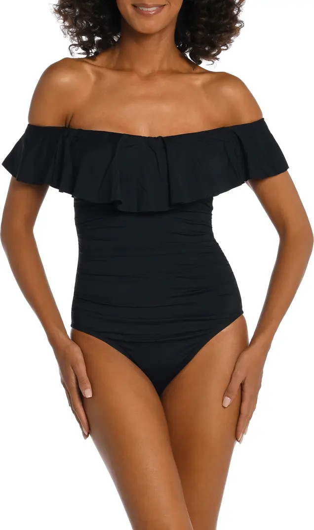 La Blanca Off the Shoulder One-Piece Swimsuit | Nordstrom | Nordstrom