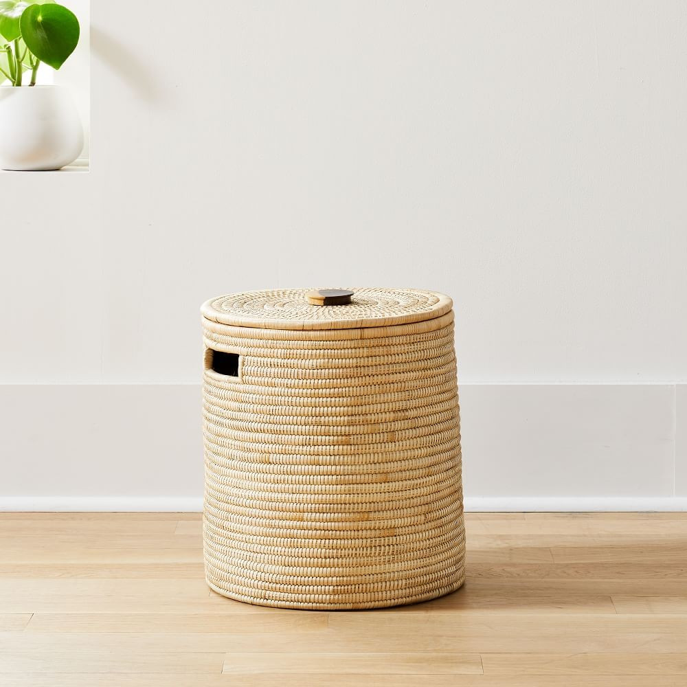 Wooden Handle Hamper Small | West Elm (US)