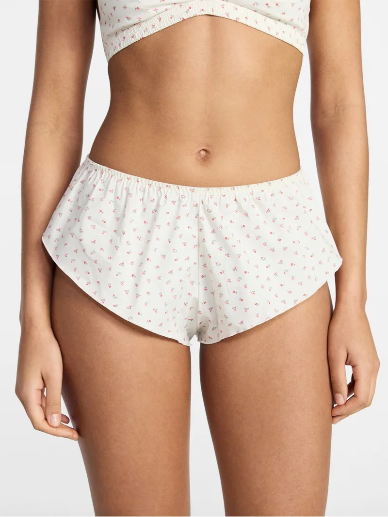 No Boundaries Woven Cotton Flutter Short Panties, Women's XS-XXXL | Walmart (US)