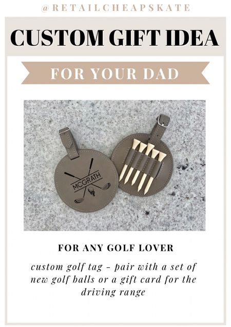 Custom golf tag - perfect gift for any golf lover! 

#LTKGiftGuide #LTKSeasonal #LTKHoliday