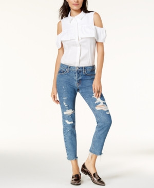 Hudson Jeans Cropped Straight-Leg Jeans | Macys (US)