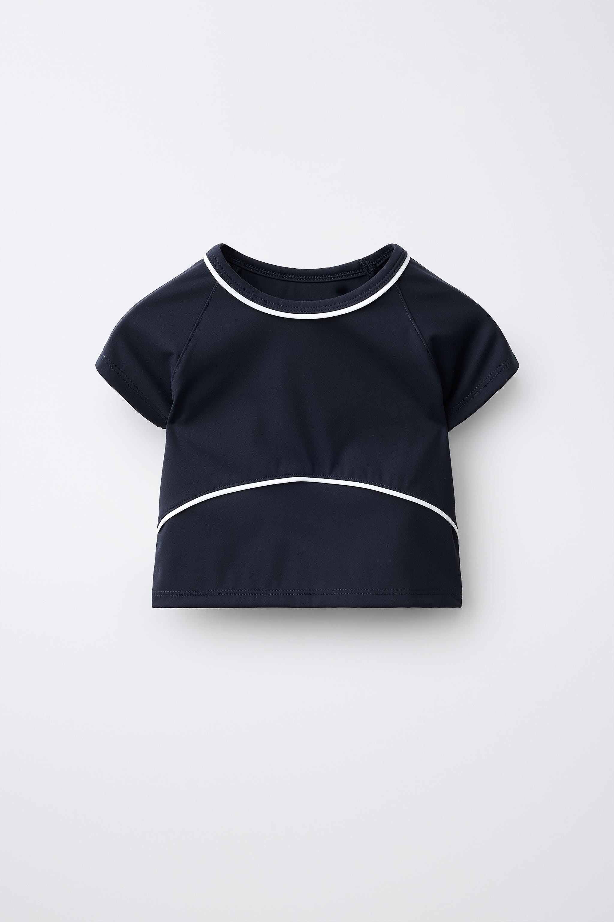 SPORTY CONTRAST PIPING T-SHIRT | Zara UK