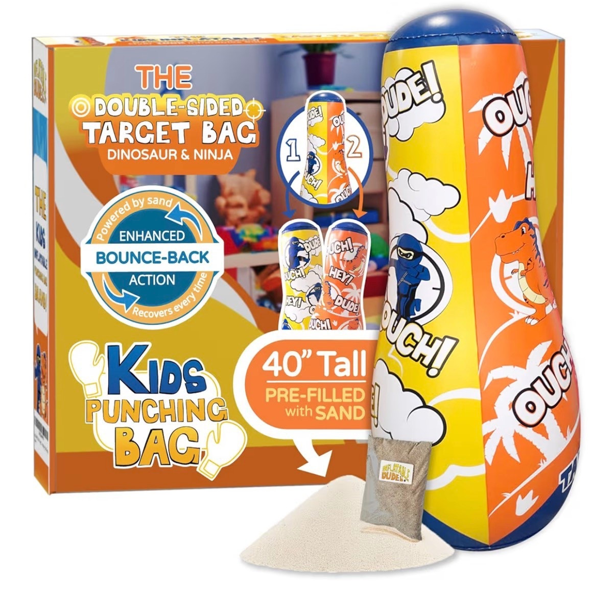 INFLATABLE DUDES Target Bags -Kids Punching Bag | Already Filled with Sand| Bop Bag | Premium Inflatable Toy | Punching Bag for Kids | Enhanced Bounce-Back Action! | Indoor Outdoor -Party Games

Toddler birthday gift ideas
Christmas gift ideas ￼

#LTKKids #LTKBaby