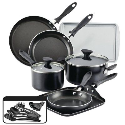 Farberware Reliance 19pc Aluminum Nonstick Cookware Set with Prestige Tools | Target