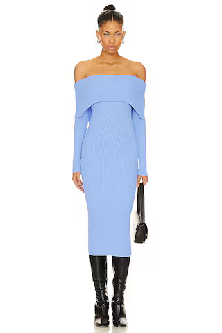 superdown Loraine Midi Dress in Blue from Revolve.com | Revolve Clothing (Global)