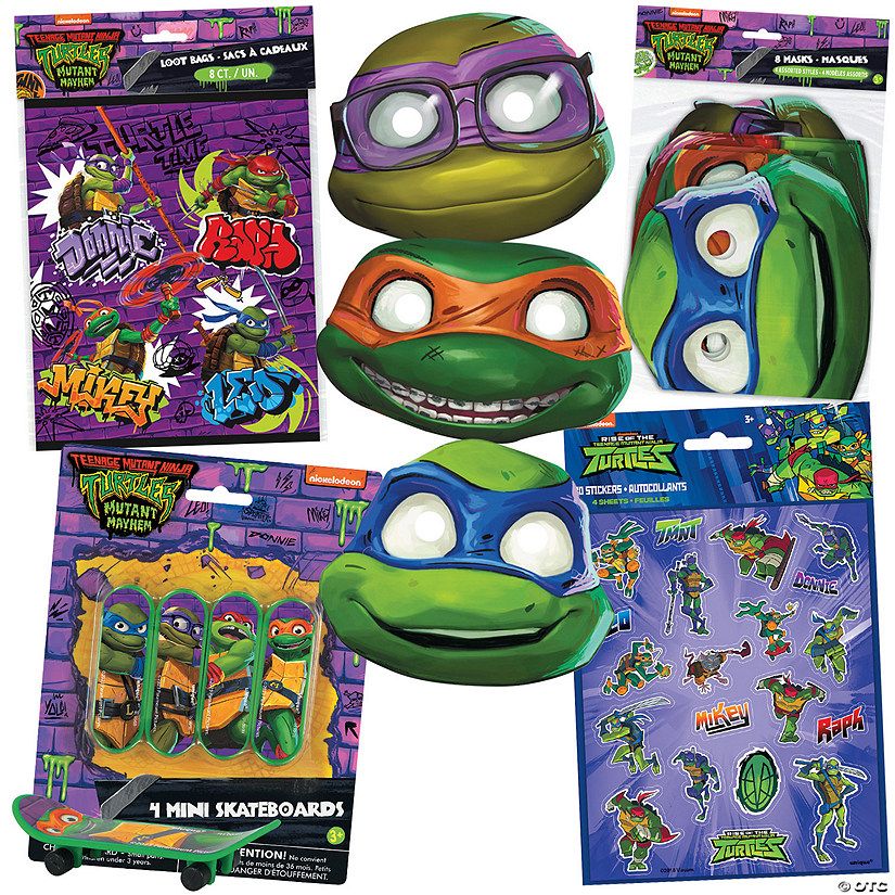 Teenage Mutant Ninja Turtles: Mutant Mayhem™ Party Favor Kit for 8 | Oriental Trading Company