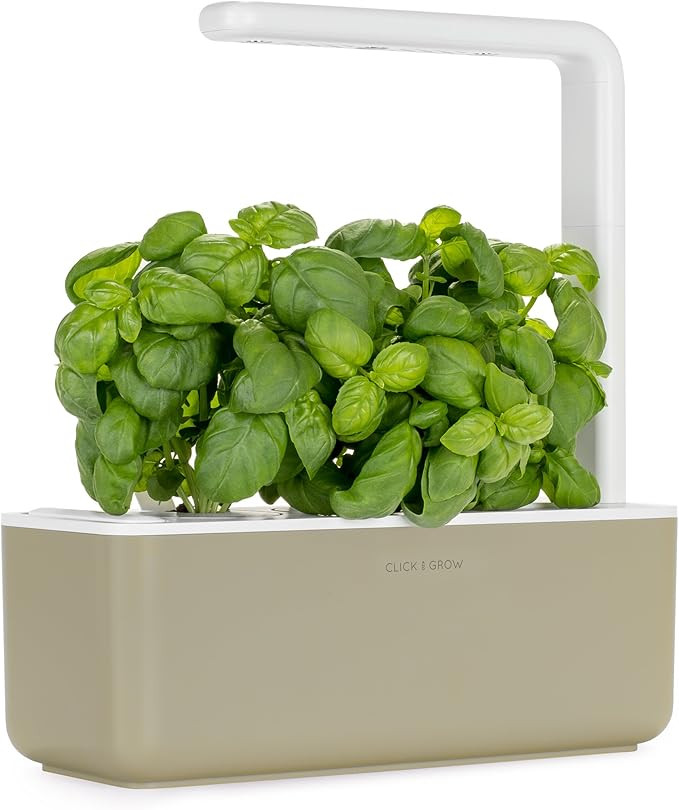 Click and Grow Smart Garden 3 Indoor Herb Garden (Includes Basil Plant Pods), Beige | Amazon (US)