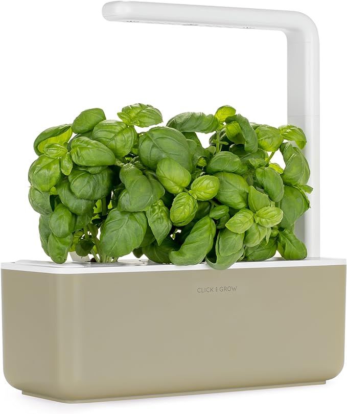 Click and Grow Smart Garden 3 Indoor Herb Garden (Includes Basil Plant Pods), Beige | Amazon (US)