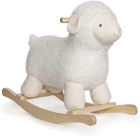 GUND Baby Lamb Rocker with Wooden Base Plush Stuffed Animal Nursery, Cream, 21.5" | Amazon (US)