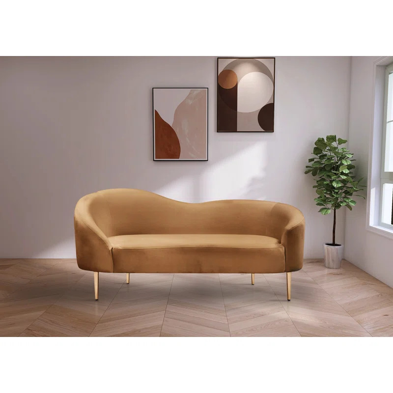 Shurtz 67'' Velvet Loveseat | Wayfair North America