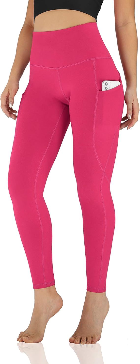 ODODOS Women's High Waisted Yoga Leggings with Pocket, Workout Sports Running Athletic Pants with... | Amazon (US)