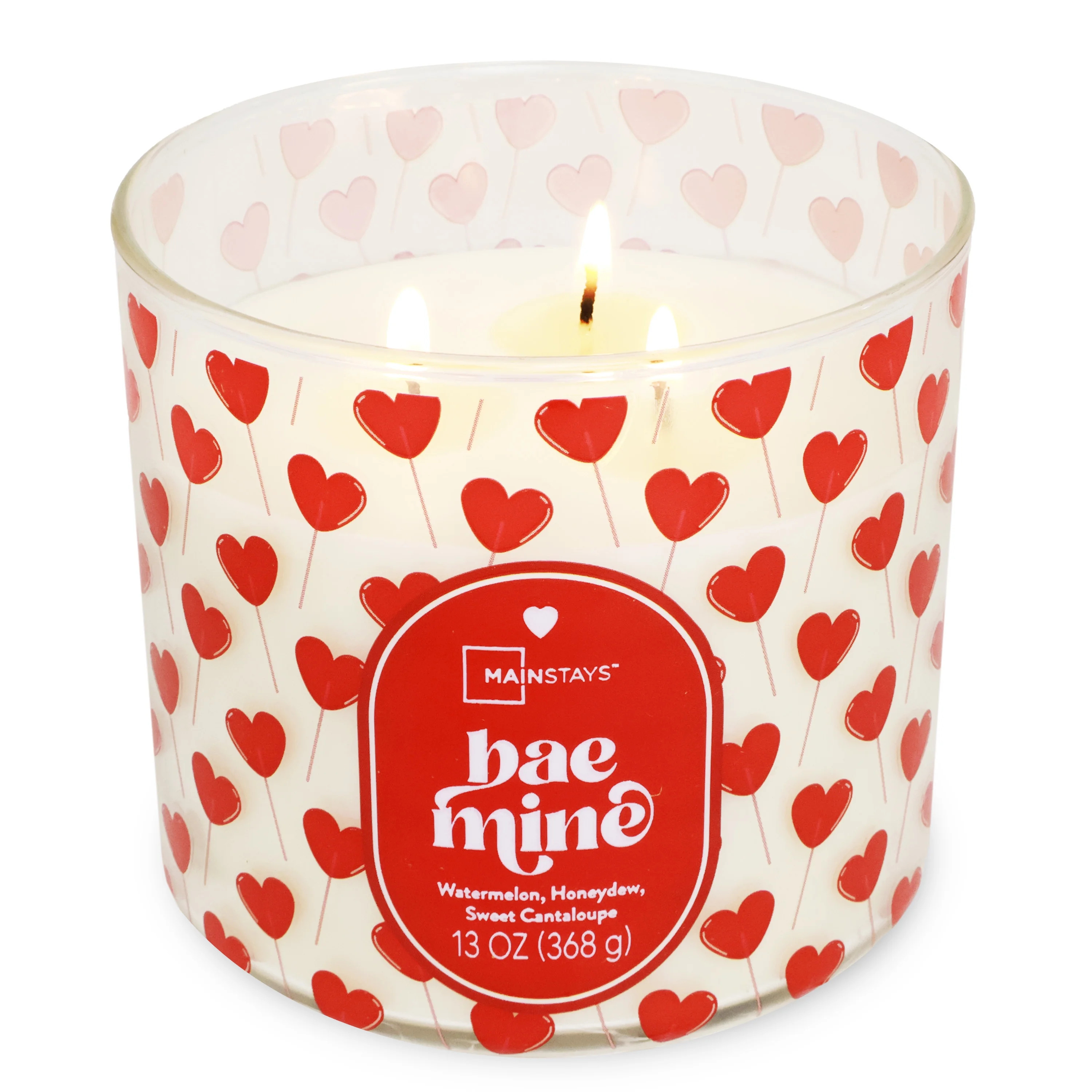 Mainstays 3-Wick Valentine's Themed CandleBae Mine Wrap, 13-Ounce | Walmart (US)
