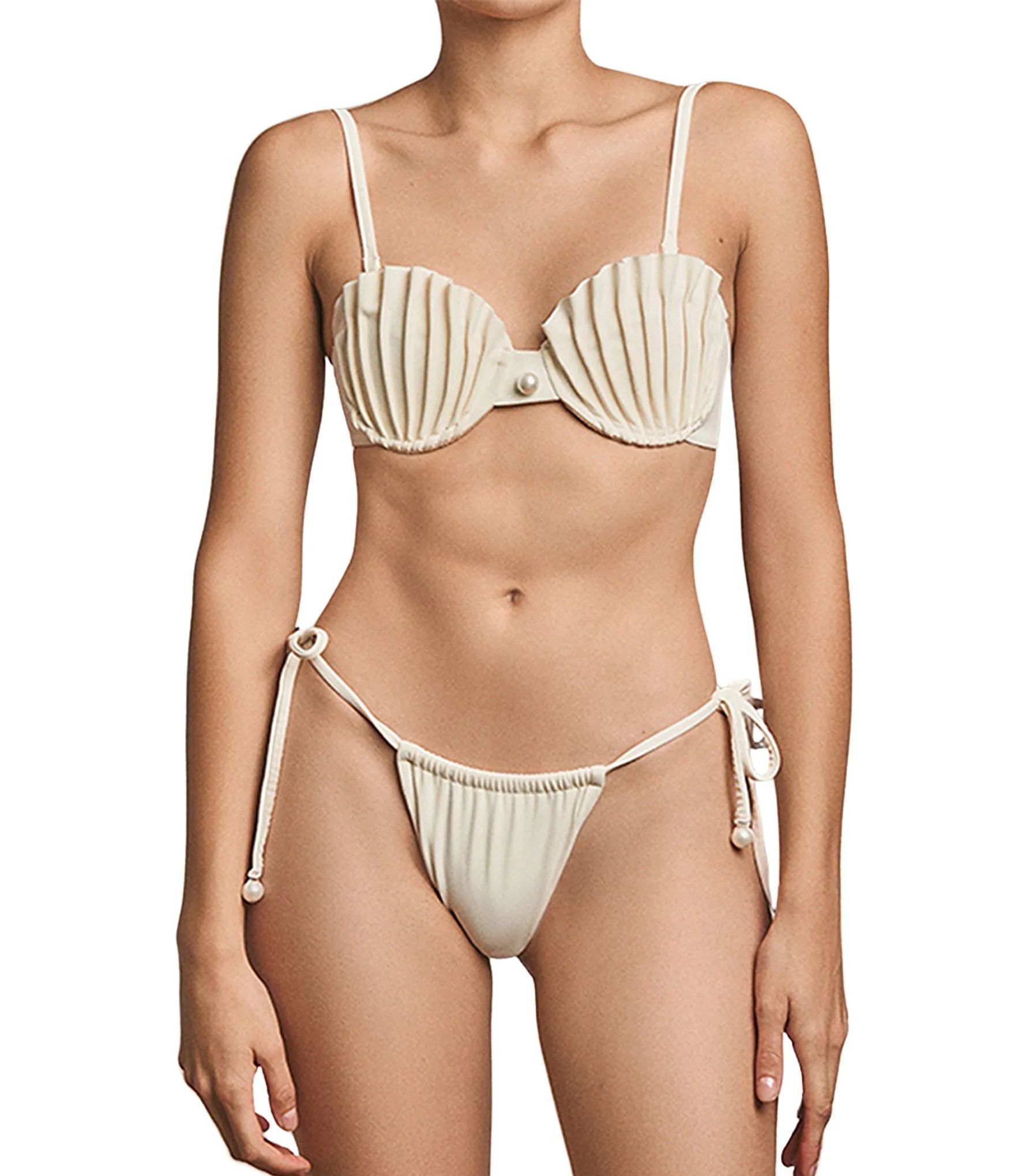 Bahia Maria La Joya Shell Underwire Bikini Swim Top & Cheeky Coverage Side Tie Swim Bottom | Dill... | Dillard's