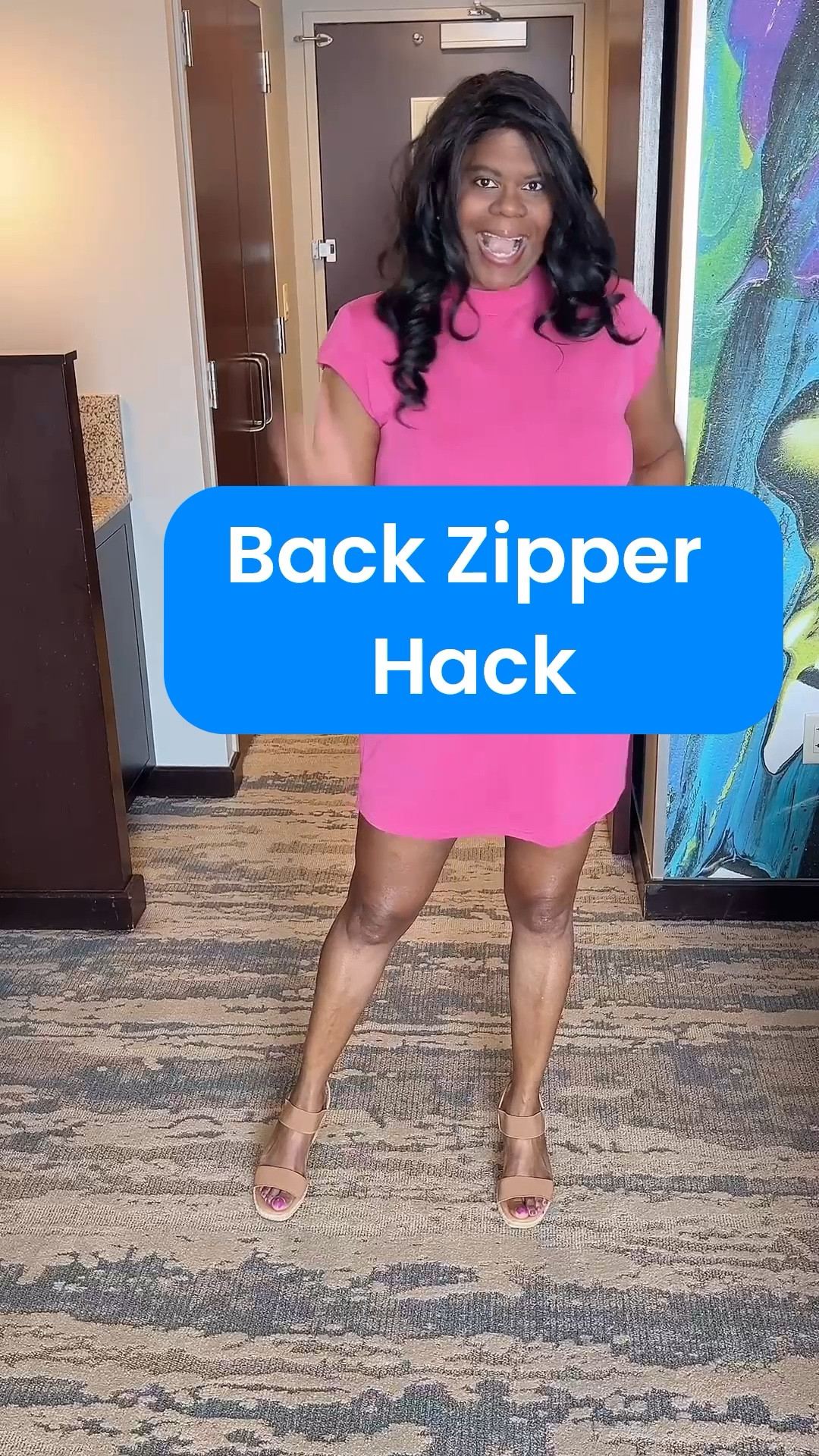 This back zipper pull is a MUST if you have shoulder issues, travel or live independently.

No more asking honey to zip you up🙂

I have 2.  One that I leave in my luggage and one in my closet.

I’m loving this pink dress too.  I get a lot of compliments when wearing it.🙂

Comment SHOP below to receive a DM with the link to this post on my LTK ⬇ https://liketk.it/63hBv #ltkover40 #ltkgrwm #ltkootd #amazonfashion 