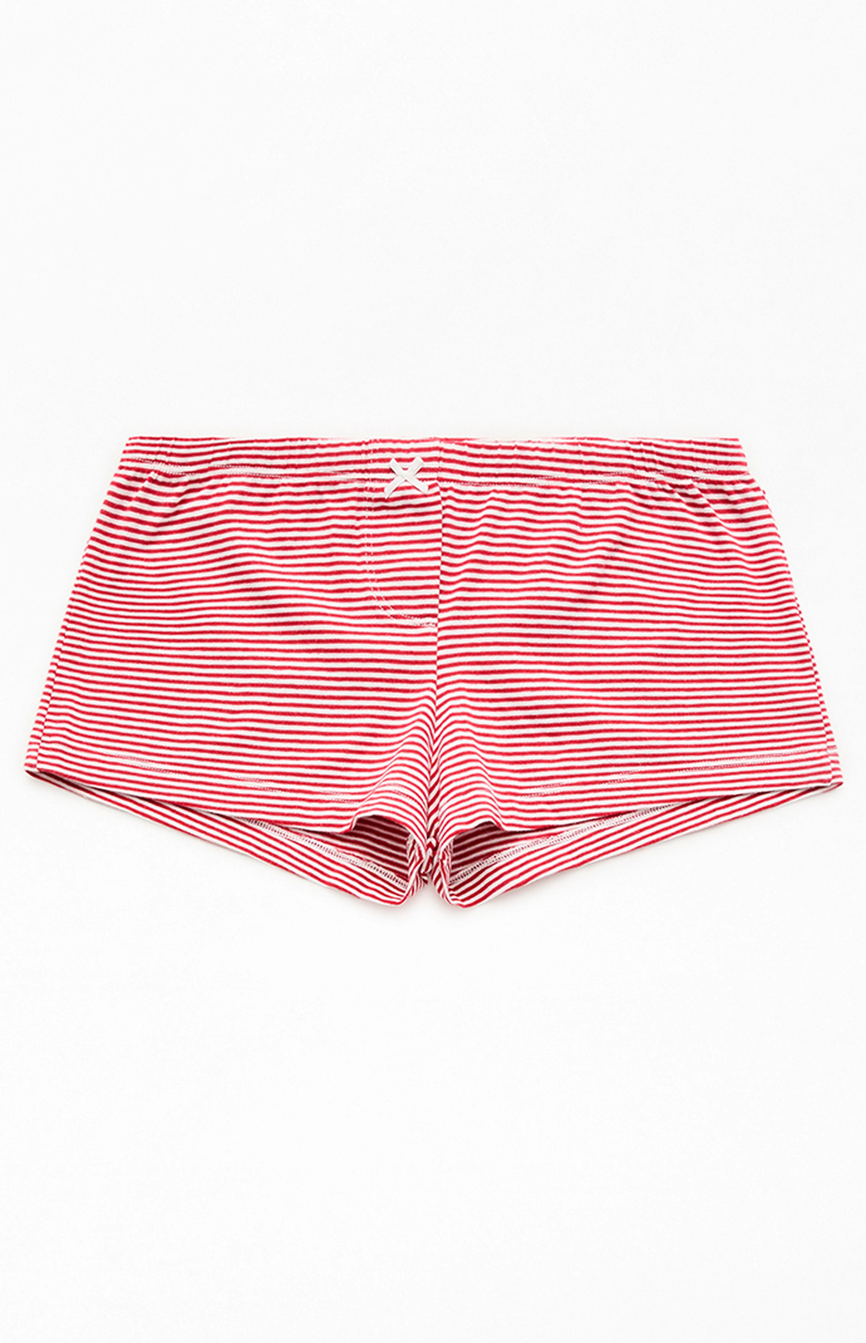John Galt Red Striped Boxer Boyshorts | PacSun