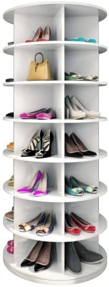 Rotating shoe rack 360° original, Spinning shoe rack, original 7-tier hold over 35 pairs of shoe... | Amazon (US)