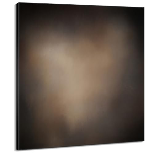 60"x60" XL Framed Wall Art - Moody Brown and Black Toned Abstract Design (Frame Assembly Required) | Amazon (US)