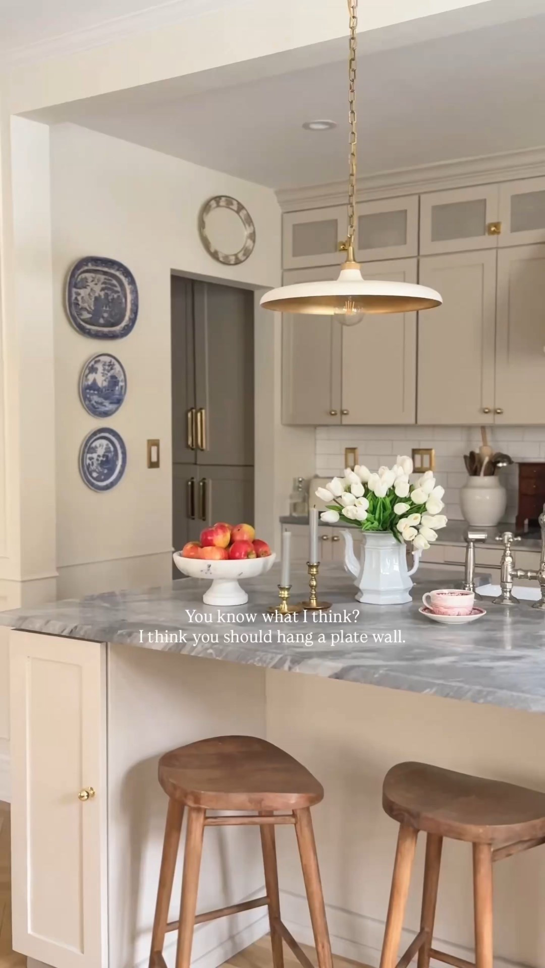 A blue and white plate wall and the adhesive discs I use to hang them!

#LTKSeasonal #LTKHome