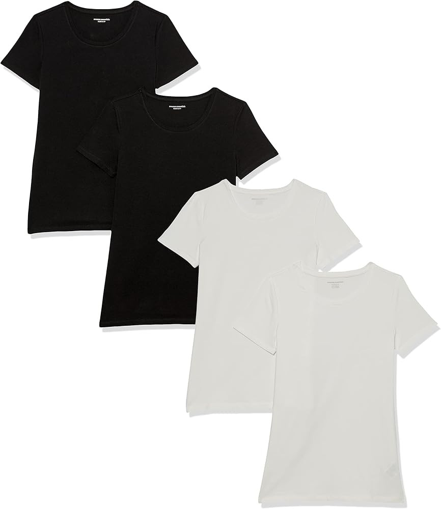 Amazon Essentials Women's Regular-Fit Short-Sleeve Crewneck T-Shirt | Amazon (US)