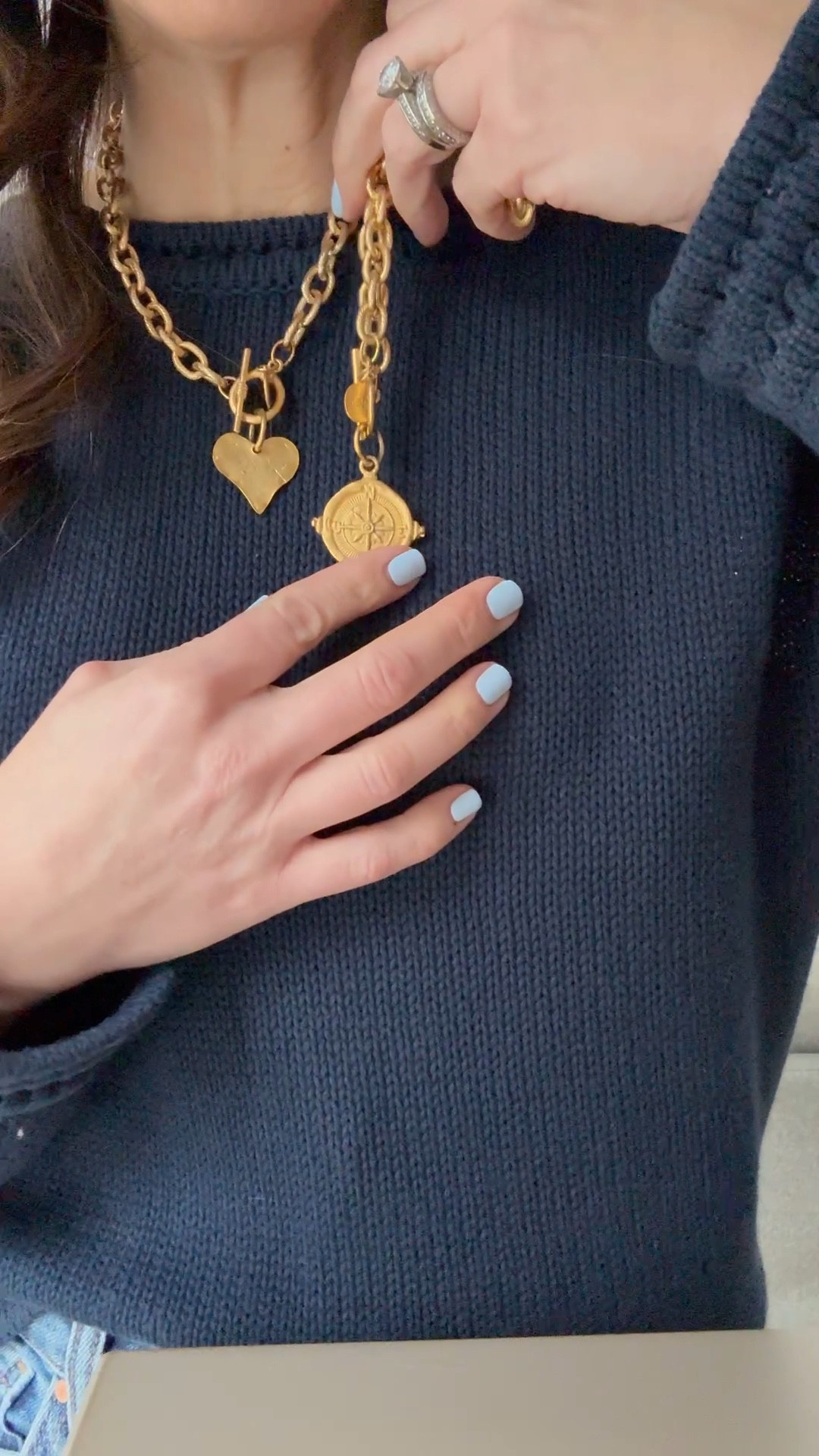 Code FF20. Gold necklace, heart necklace.

#LTKSaleAlert #LTKOver40