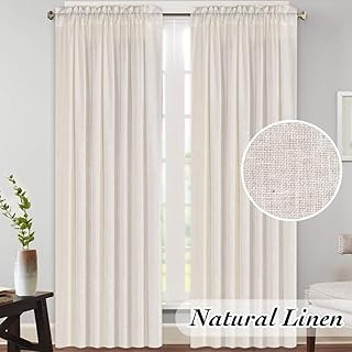 Lush Decor Ivory Rosalie Window Curtains Farmhouse, Rustic Style Panel Set for Living, Dining Roo... | Amazon (US)