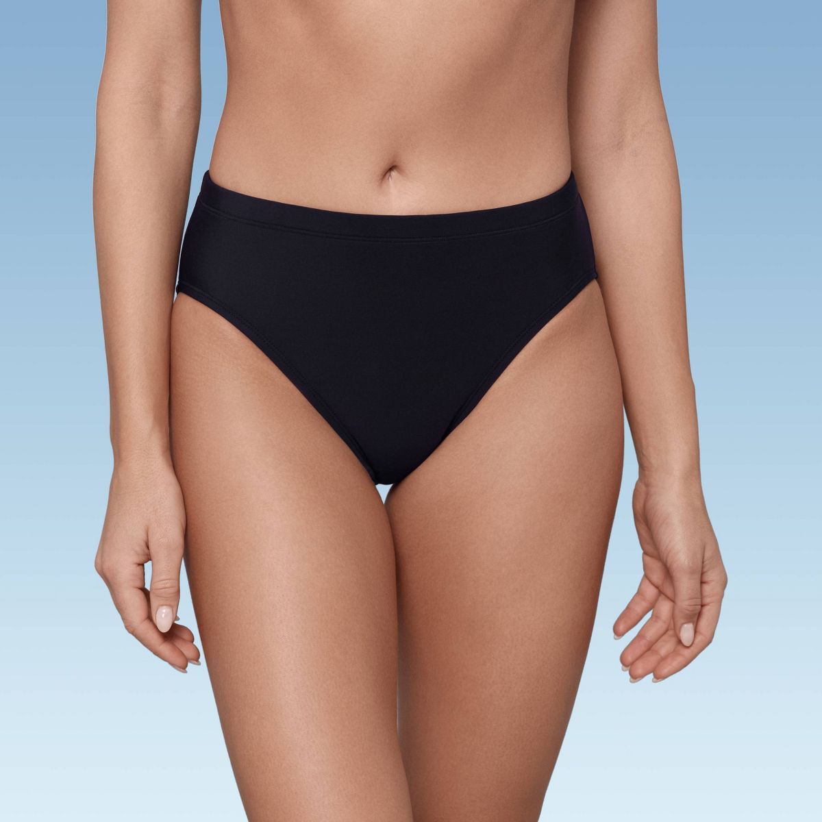 Women's UPF 50 Mid-Rise Bikini Briefs - Aqua Green® | Target