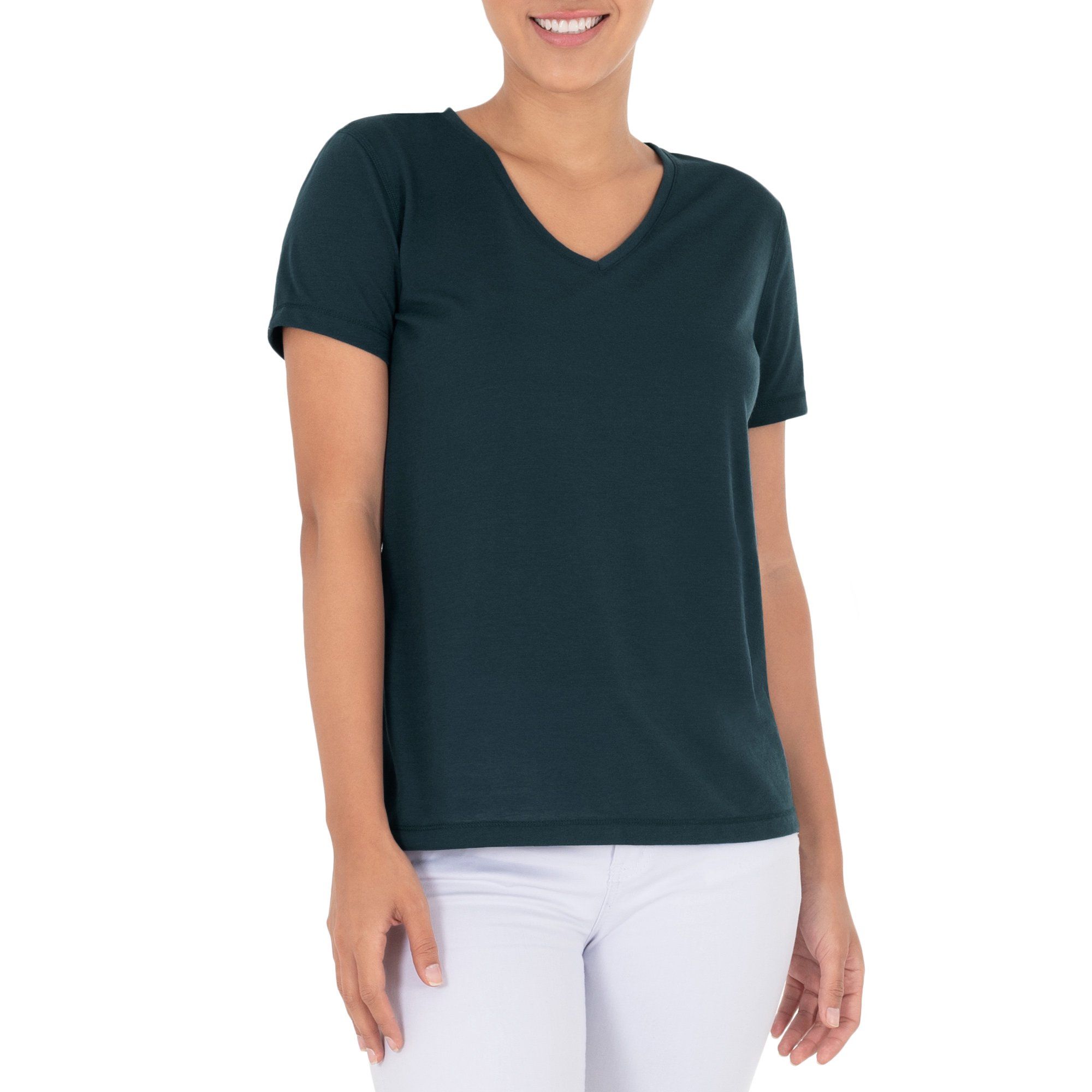 Athletic Works Women's Core Active V-Neck T-Shirt | Walmart (US)