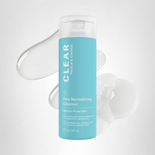 Paula's Choice CLEAR Pore Normalizing Facial Cleanser, Acne Daily Face Wash, Salicylic Acid Face ... | Amazon (US)