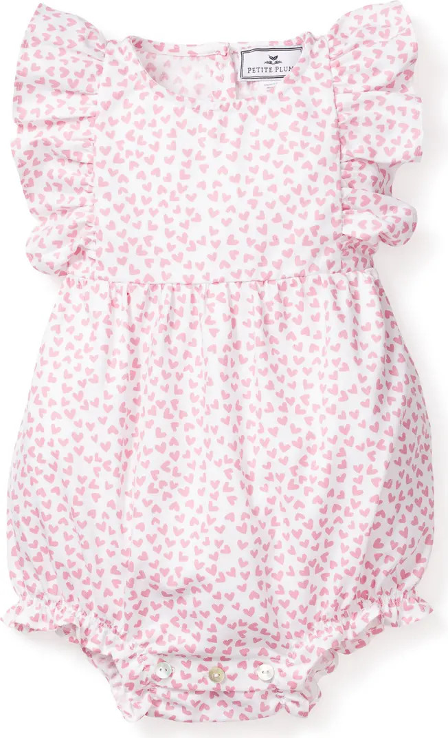 Heart Print Ruffle Romper | Nordstrom