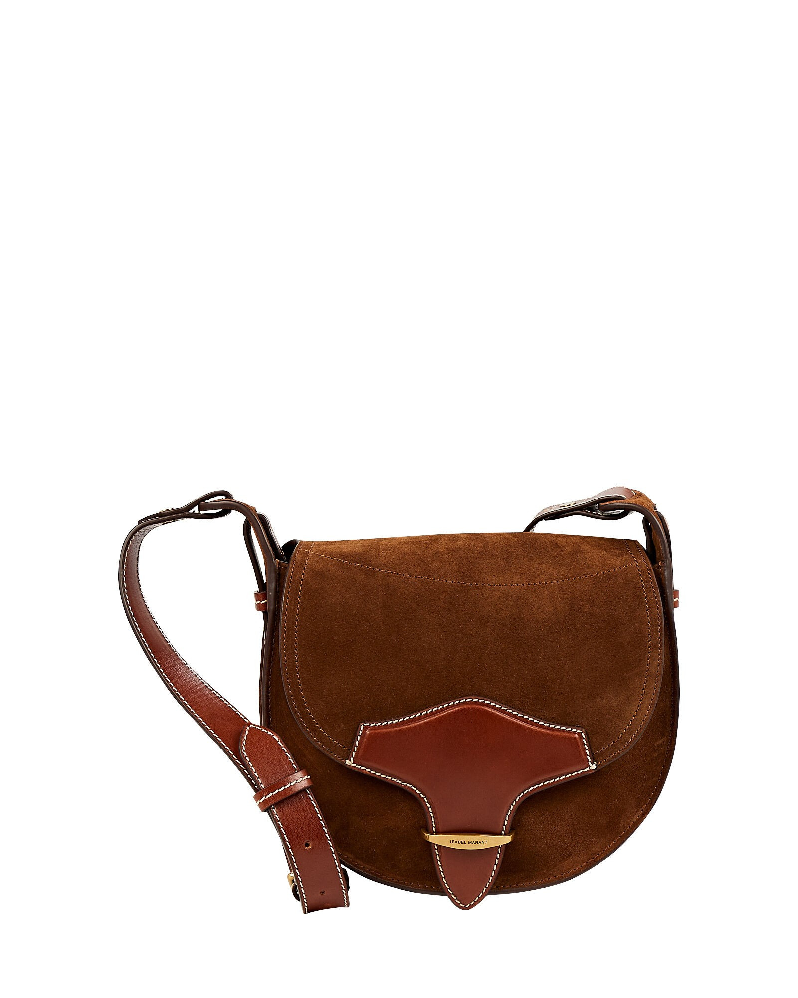 Botsy Suede Saddle Crossbody Bag | INTERMIX