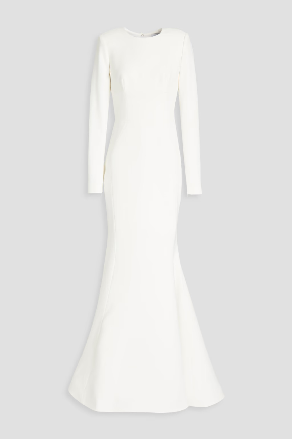 White Billie fluted crepe gown | REBECCA VALLANCE | THE OUTNET | The Outnet (US and CA)