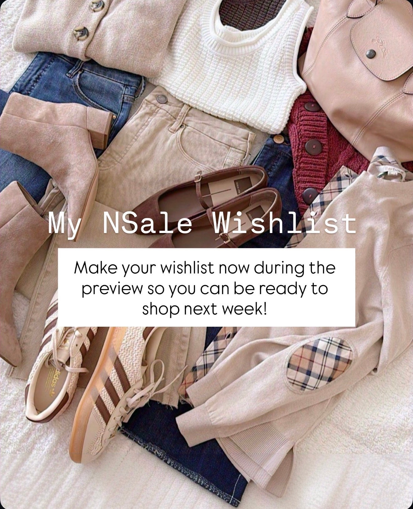 Nordstrom Anniversary Sale starts next week! Right now during the preview, make wishlists so shopping on your day is easier! See the key dates below! 
@nordstrom #ad