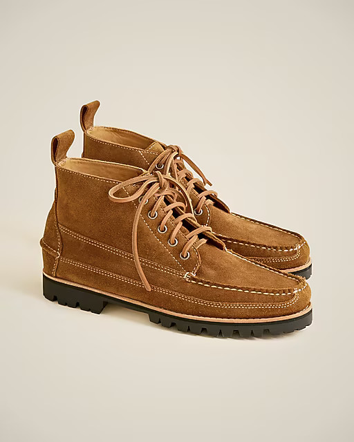 Suede work chukka boots with lug soles | J. Crew US