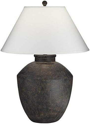 Pacific Coast Lighting Massa 29.56" Jar Resin Table Lamp in Black Terracota | Amazon (US)