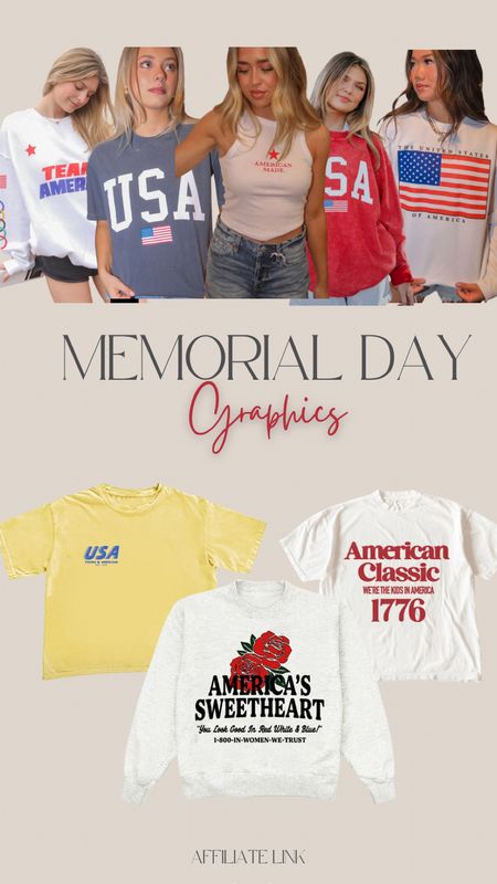 The cutest graphics for Memorial Day or 4th of July! 

With RiffRaff, use code: LEXIE15 

#LTKOver40 #LTKStyleTip #LTKFindsUnder50