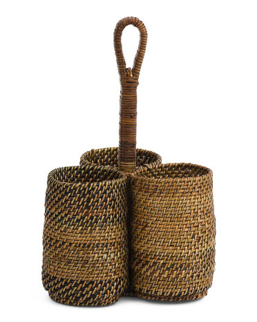 Made In Phillipines Nito Cutlery Caddy | TJ Maxx