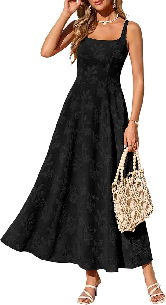 PRETTYGARDEN Womens Summer Dresses 2026 Casual Sleeveless Square Neck Formal Wedding Guest Beach ... | Amazon (US)