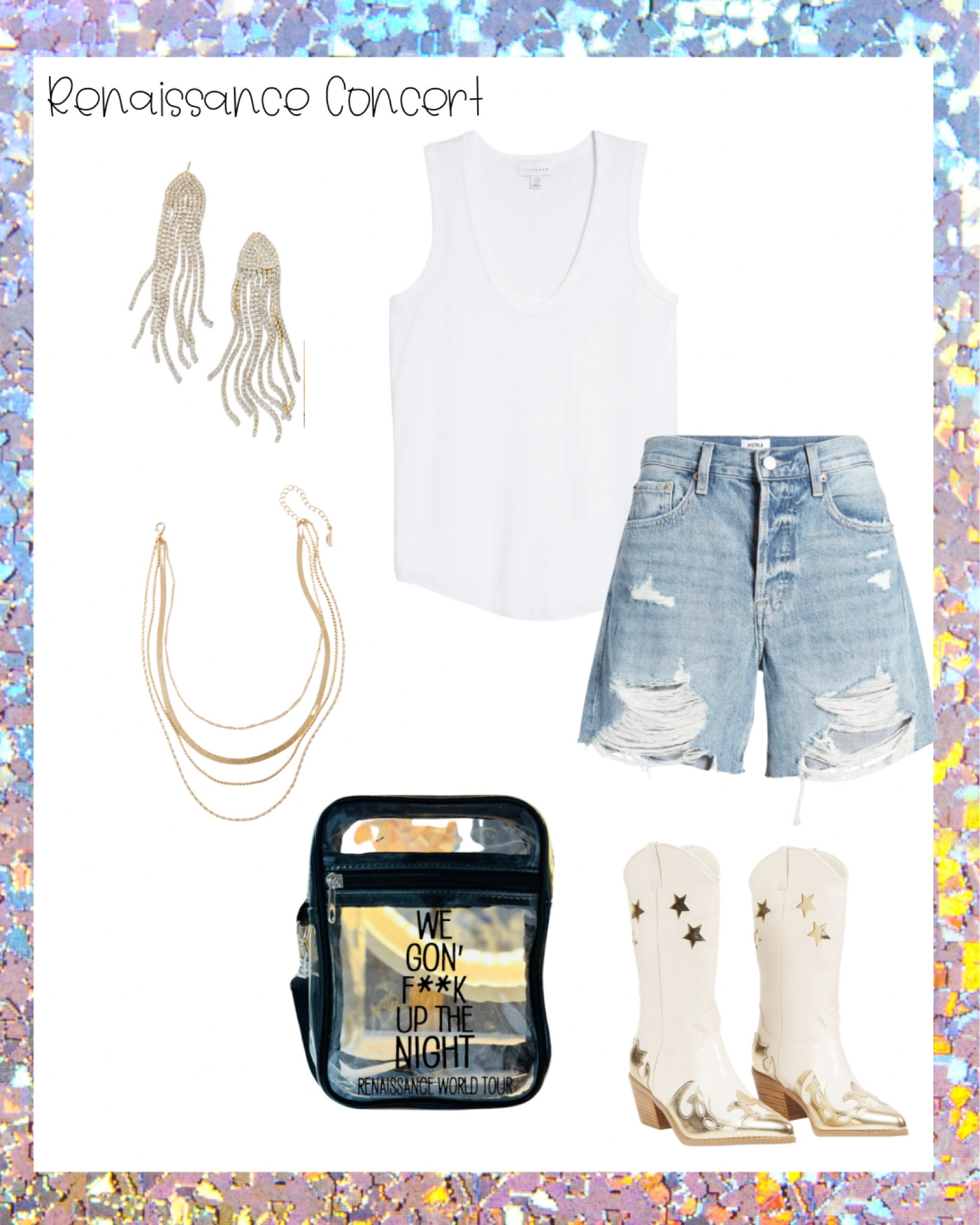 Renaissance Concert Beyoncé Concert Country Concert Cowboy boots Coachella outfit Inspo clear bag 

#LTKU #LTKFind #LTKFestival