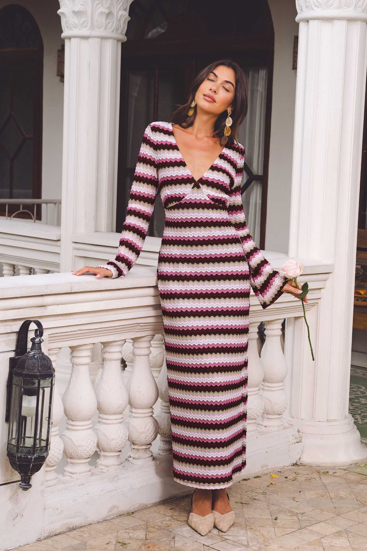 Head Over Heels Striped Maxi Dress | Cupshe US