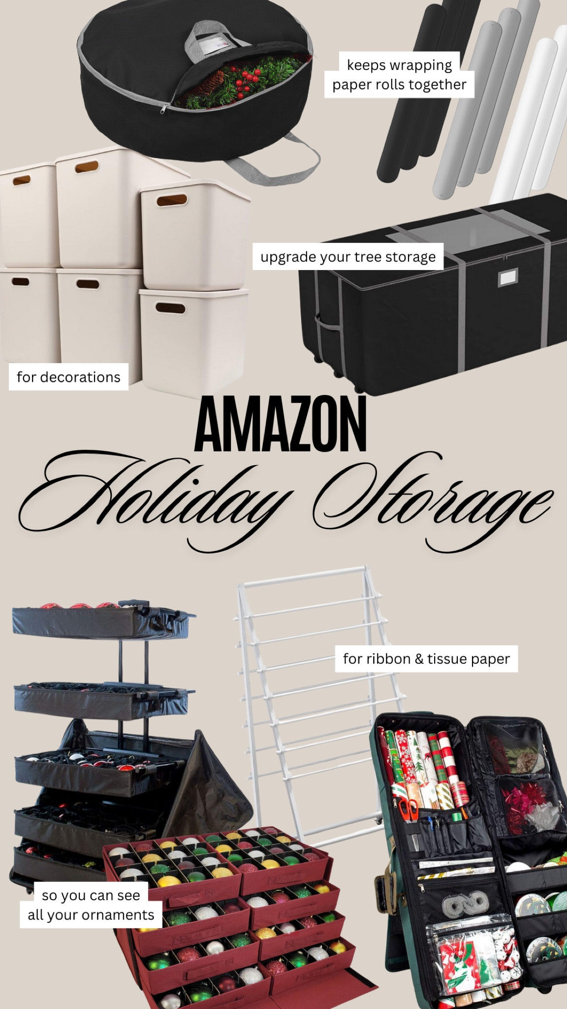 Amazon holiday storage for your Christmas tree, ornaments and decorrations

#LTKHome #LTKHoliday #LTKFindsUnder100